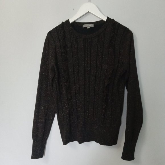 $5 LAST CALL! OASIS ~ Ruffle Sweater - Picture 4 of 10